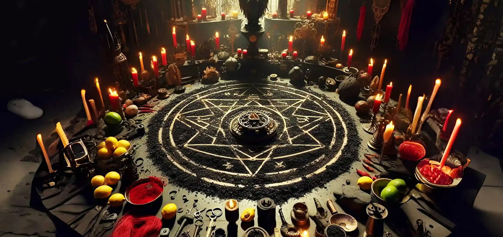 Spiritual candles illustration